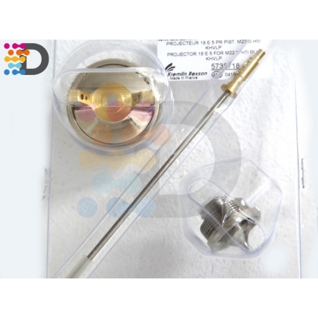 Zestaw dysza 1,8mm + iglica + głowica rozpyłowa E5  do pistoletu kubkowego M22 HTI